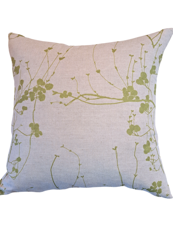 Lucy Wagtail Linen Union Cushion Cover – Berry