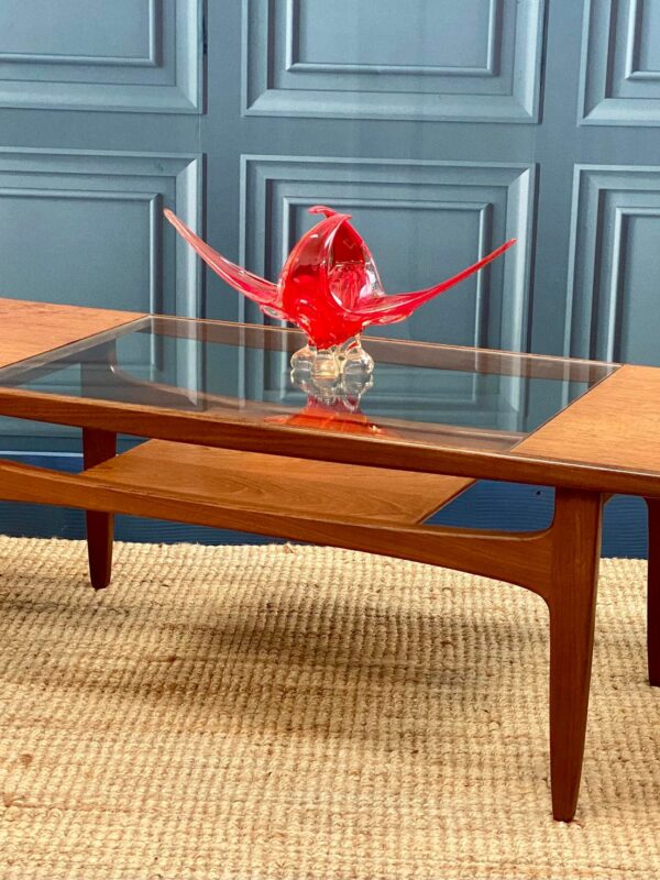 G Plan Retro/Vintage Mid Century Teak & Glass Top Fresco Coffee Table by Victor Wilkins